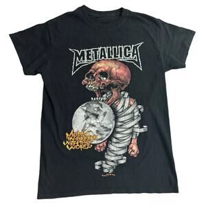 Metallica T Shirt Madly in Anger With The World Tour Pushead Artwork Men’s Small